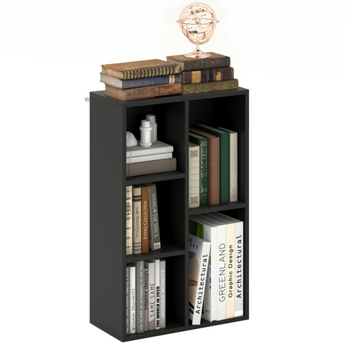 Homcom tier bookshelf - 2-tier, 5