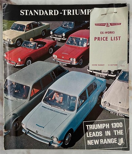 Triumph car range 1966 - triumph,