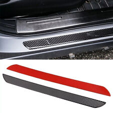 2Pcs Carbon Fiber Car Scuff