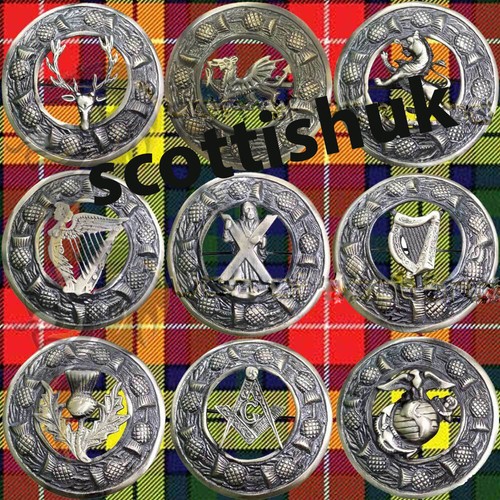 Scottish kilt fly plaid brooch - fly,