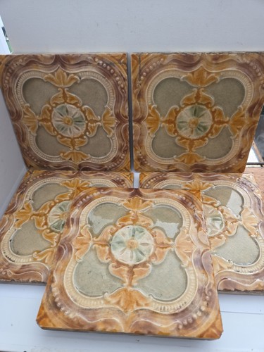 Five antique tiles - antique,