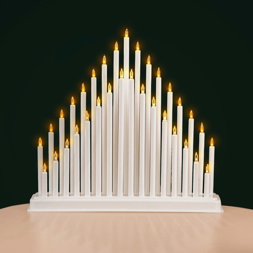 White candle bridge pipe - white, 33