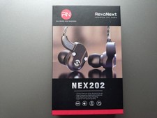 Revonext NEX 202 Dual Driver Hybrid In Ear Monitors Black 1DD 1BA