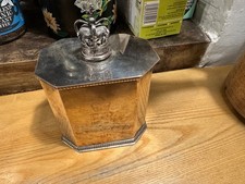 silver plate tea caddy