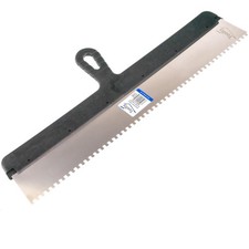  Toolty Notched Taping Trowel 600mm - 4/6/8/10mm Teeth Stainless Steel