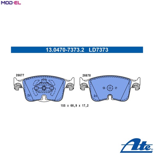 Brake pad set - set,