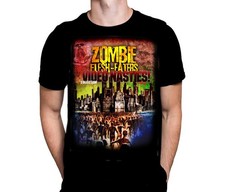 Video Nasties Collection -ZOMBIE FLESH EATERS  - Black T-Shirt - Sizes S - 5XL