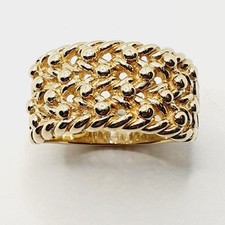 Big 9ct Gold  Keeper 4 Rows