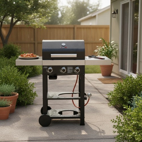 Burner gas bbq grill - 3,
