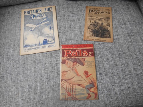 Old boys papers pluck pals - 3, pluck,pals