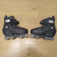 SALOMON ST90  Aggressive Inline Skates Black 56mm size wheels UK 6.5