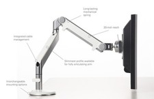 Humanscale M2 Monitor Arm  (Slide Clamp 25mm) 3of 7