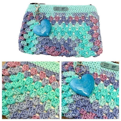 Handmade crochet make up bag - crochet, ~