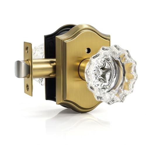 Glass door knobs - door, interior