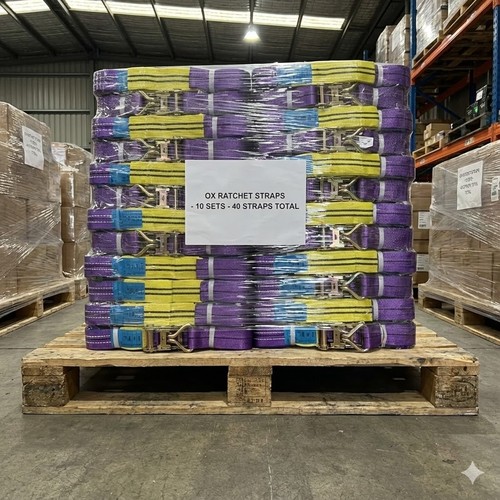 Recovery truck ratchet straps - truck,