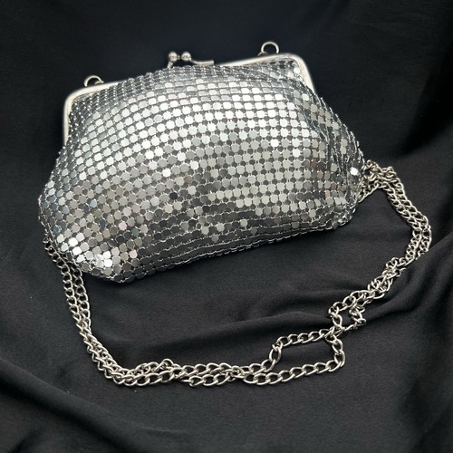 40s silver sequin mesh - 40s/50's,