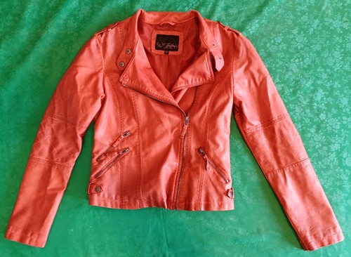 Vintage faux leather coral - vintage,