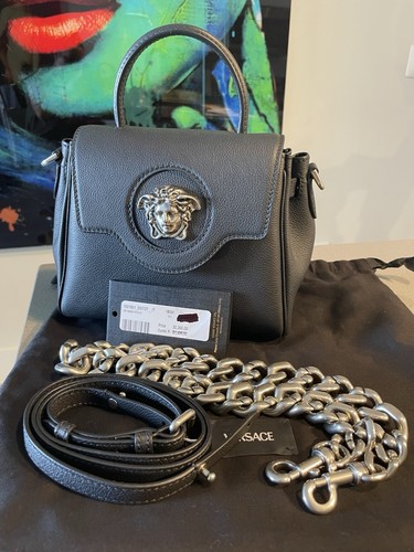 Versace medusa black - medusa, leather
