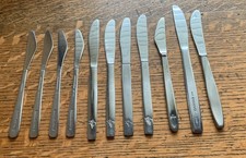 Vintage Airline Cutlery B.A / Virgin / Qantas/ KLM / Pacific Dinner Knives x 11 