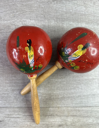 Pair hand painted mexican - pair,