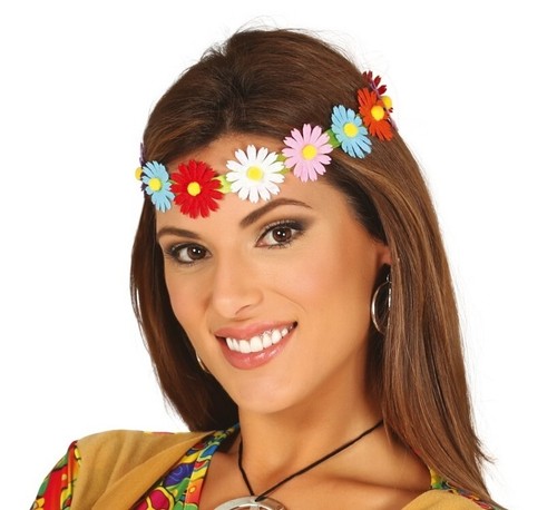 Hippie flower headband women - hippie,