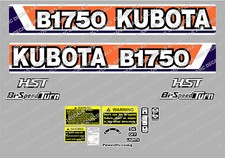 KUBOTA  B1750 HST COMPACT TRACTOR DECAL STICKER