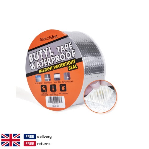 Silver aluminum butyl tape - aluminum,