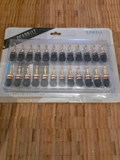 Sewell Speaker Cable deadbolt banana plugs 12 pairs, never used