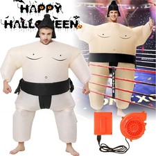 Adult Inflatable Sumo Suit Fancy Dress Costume Sumo Wrestler Suit Halloween Game