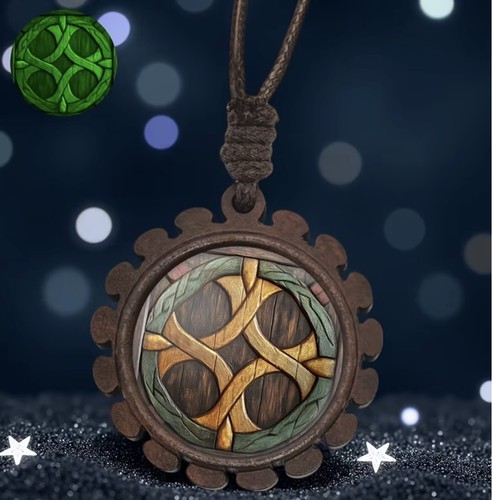 Viking knot rune - rune, round