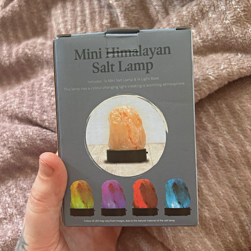 Mini himalayan salt lamp - himalayan,