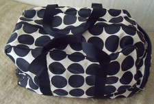 Black & White Polka Travel Holdall Duffle Bag Wheeled Carry On Cabin Gym Sports