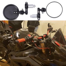 Motorcycle Folding 7/8" Handle Bar End Rear Mirrors For Suzuki SV650 GSX-S1000
