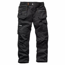 Scruffs Trade Flex Work Trousers Holster Pocket Stretch Straight / Modern Leg