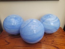 Deco Style Blue Marble Glass