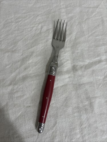 Laguiole fork red handle - fork,