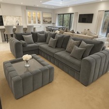 New Grey Lilly Corner Sofa