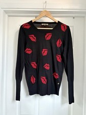Women's Biba Black & Red Lips