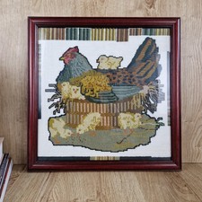 Finished framed needlepoint - finished,