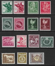 GERMANY - 1944/45 - THIRD REICH - SELECTION 15V - ALL MNH **  - LOT 25