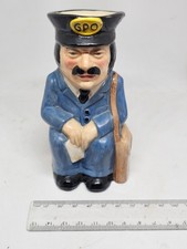 GPO Postman Hand Painted Artone Small Character Toby Jug