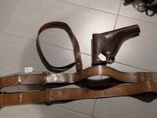 Sam Browne Officers belts and Leather Pistol holster Brown