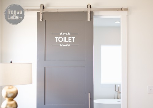 Toilet door sign bathroom - door,