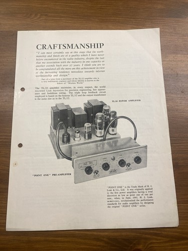 Leak amplifier - leak, tl/10