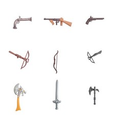 Playmobil Weapon Spares Guns-Swords -Axes Missiles Solider Cowboy Army Parts
