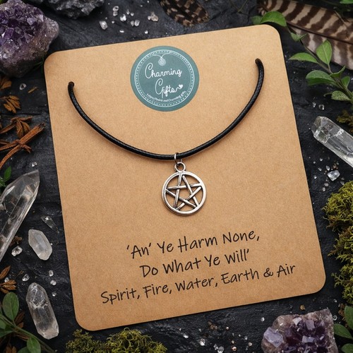 Pentagram necklace tibetan - pentagram, –