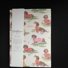 BRAND NEW CATH KIDSTON 2026 DIARY "DACHSHUND" MULTICOLOURED CLOTHBOUND 192 PAGES