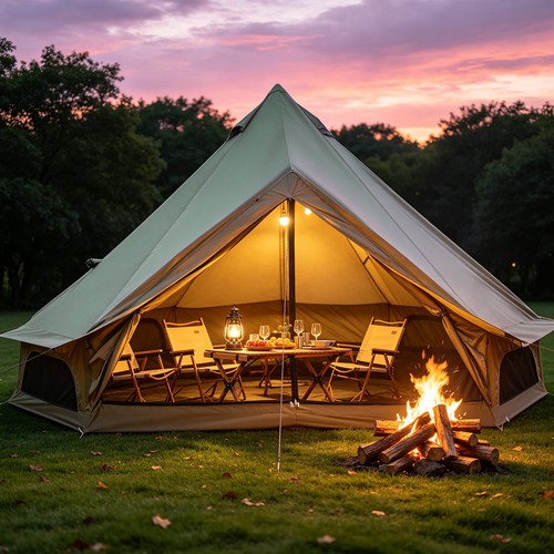 Canvas tent yurt - , seasons