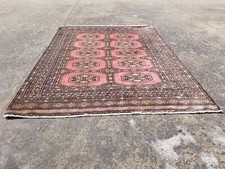 Distressed Vintage Traditional Handmade Bokhara Wool Multicolor Rug 172x124cm