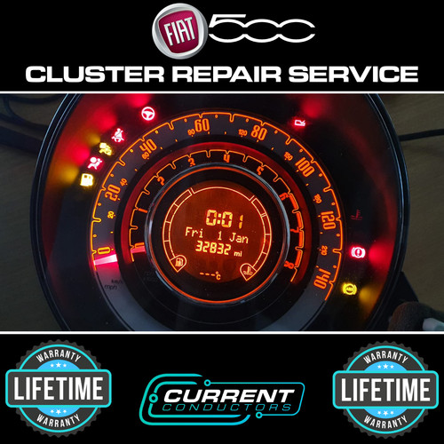 Fiat 500 instrument cluster - fiat,